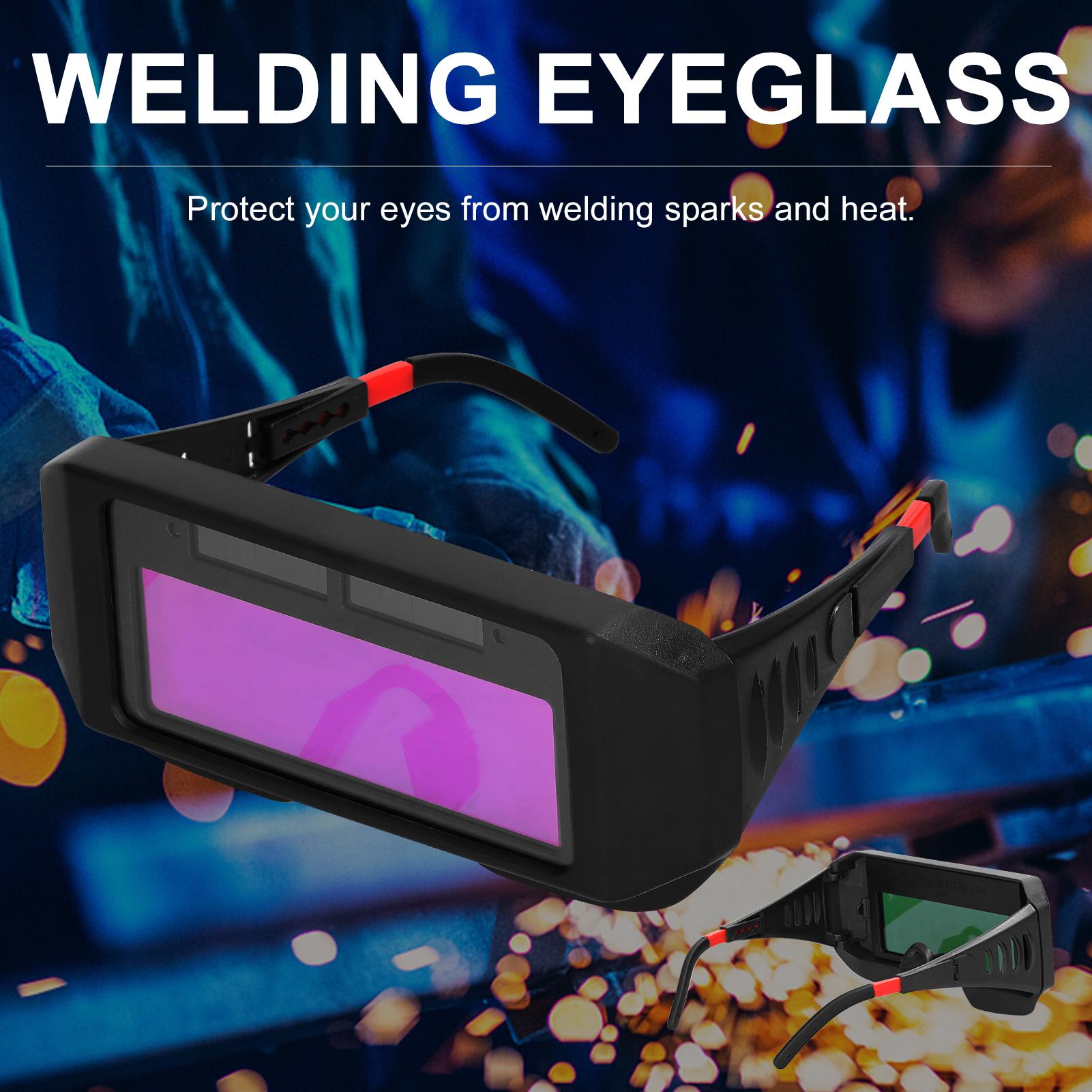 Solar Power Automatic Dimming Welding Glasses HeadMounted Welding Eyeglass Welding Argon Arc Welding Glasses Protective Welding Eyeglass