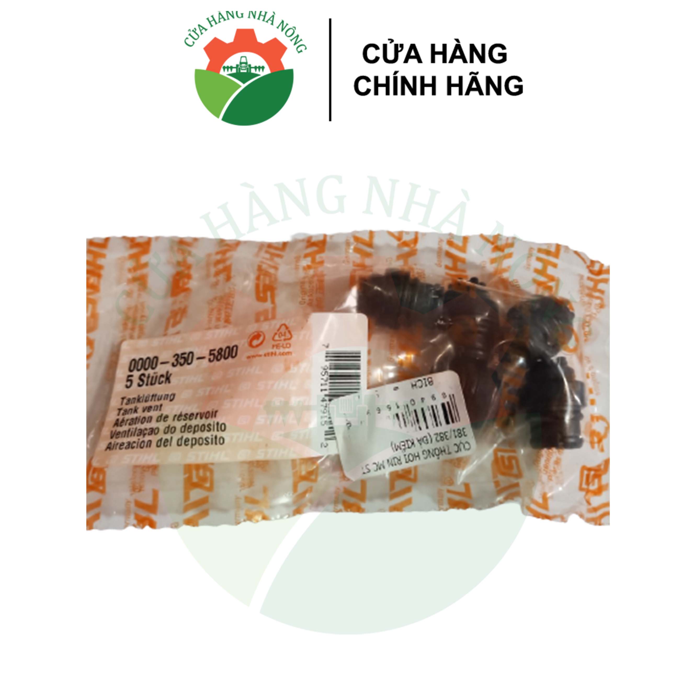 Cục thông hơi zin máy cưa stihl ms 381 / 382 - phụ tùng stihl chính hãng