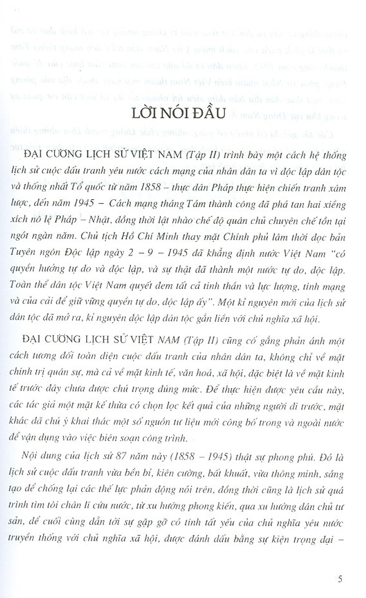 Đại Cương Lịch Sử Việt Nam tập 2