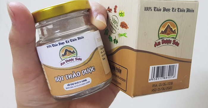Bột thảo dược An Dược Sơn 100gr - Bột Rửa mặt AN DƯỢC SƠN