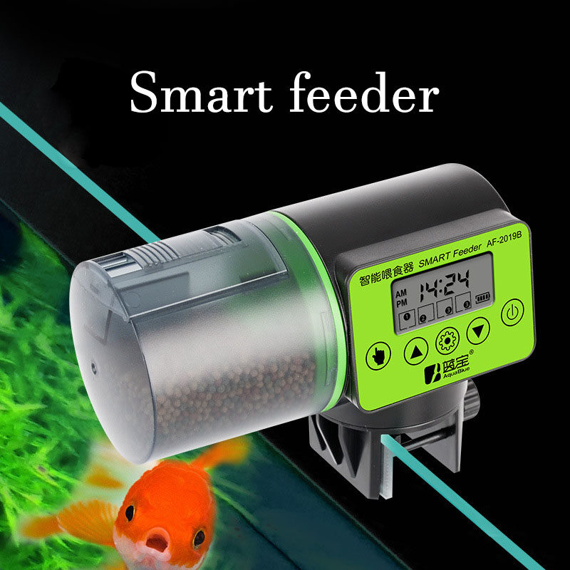 [HATELI] Aquarium Accessories Fish Aquarium Automatic Feeder Intelligent Timing Automatic Feeding Device