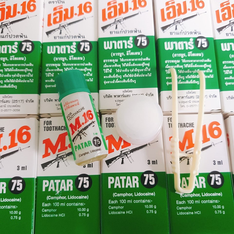Dầu chữa sâu răng thái lan patar 75 m16 3ml