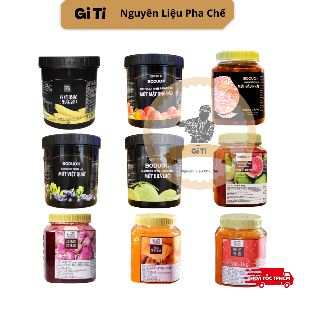 Mứt Boduo Táo Đỏ Long Nhãn | Mứt | Sinh Tố | Puree