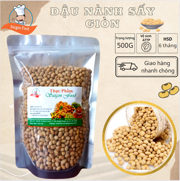 2kg đậu nành sấy giòn- saigon food