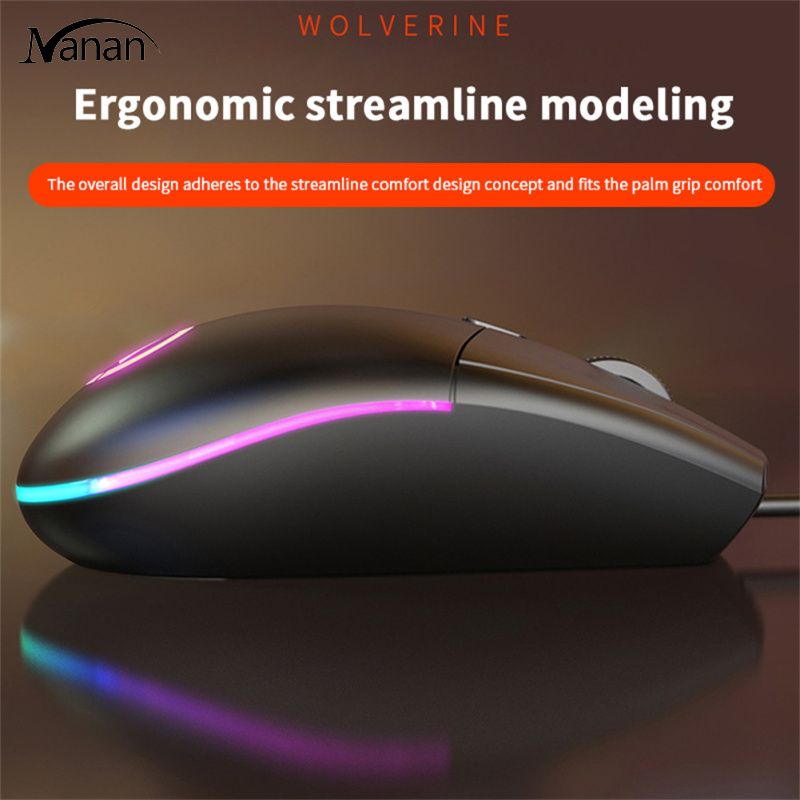 G3se Professional Wired Mouse Luminous Ultra Slim Usb Desktop Computer Notebook Office Home Business General Gaming Mouse
