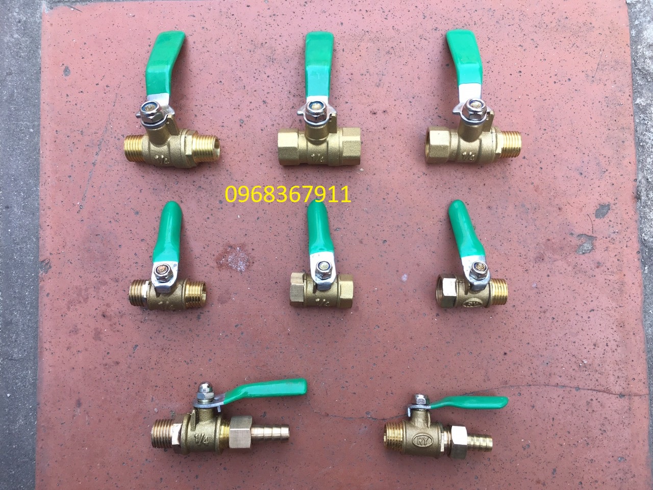 Van khóa ren M13 (1/4') , van gạt ren 1/4