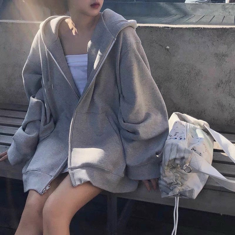 Áo khoác nỉ trơn cao cấp thời trang chống nắng gió đa năng