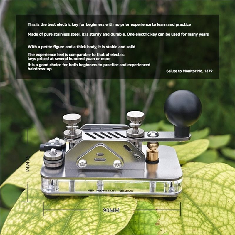 Morse Code Practice Key Manual Toggle Switch with Sound Light Feedback ...