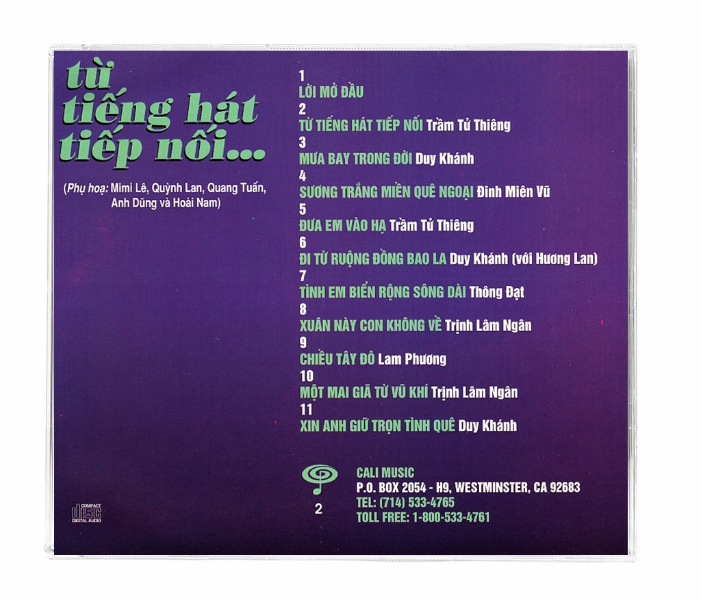 Duy Khanh - Tu Tieng Hat Tiep Noi... [Cali Music CD002]