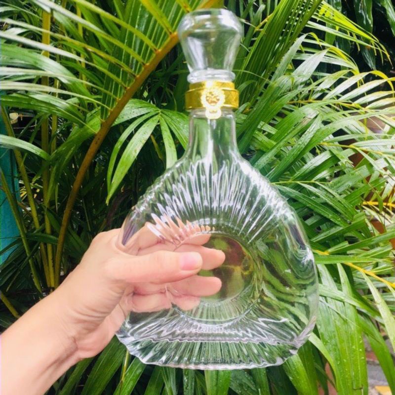 Vỏ chai thủy tinh XO sò 500ml (chai rỗng)