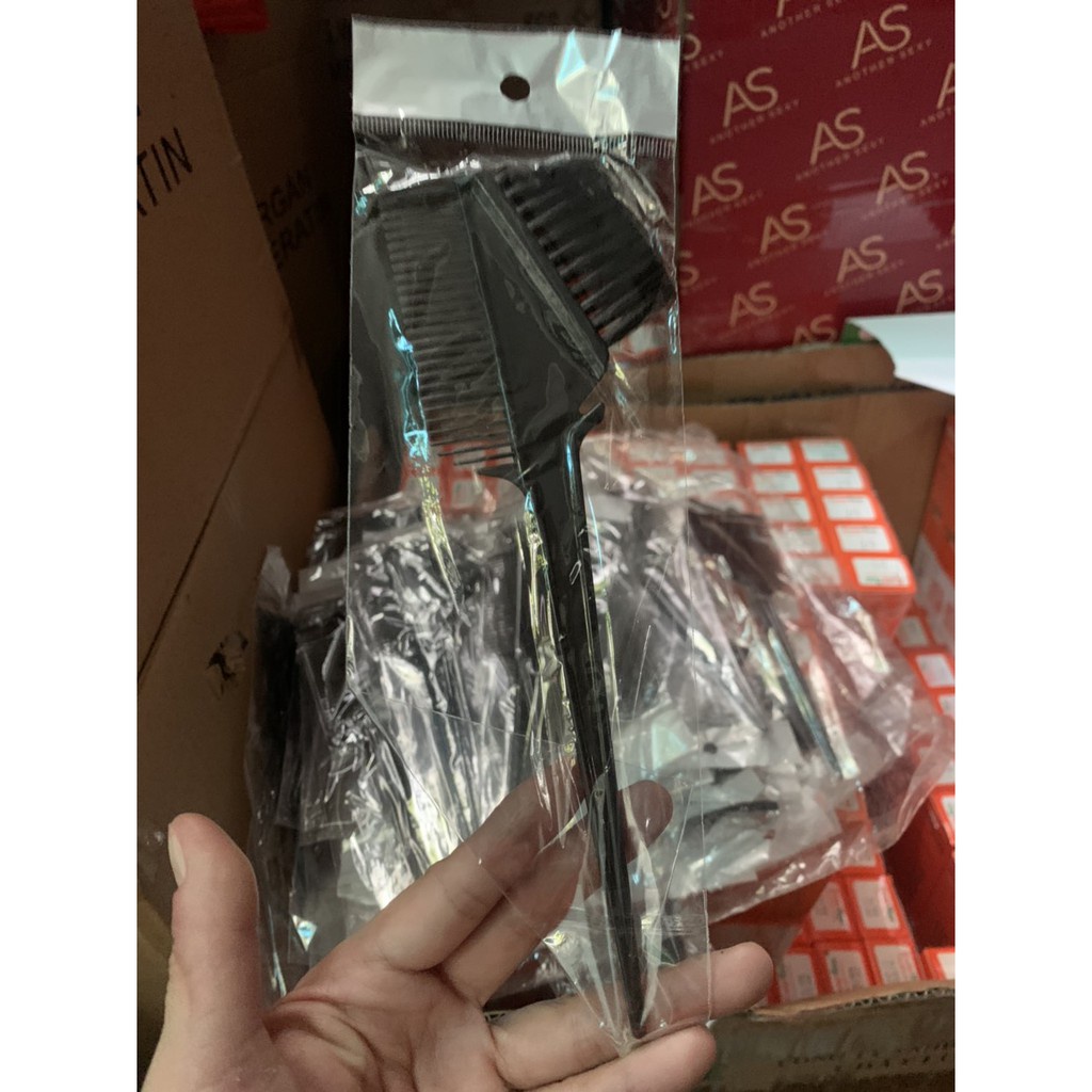 COMBO 5 CÂY CỌ 2 ĐẦU CHẢI VÀ NHUỘM TÓC ( cán nhựa)