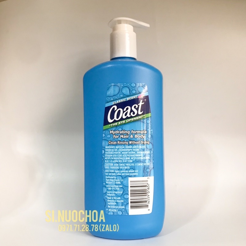 Sữa tắm Coast 946ml của Mỹ