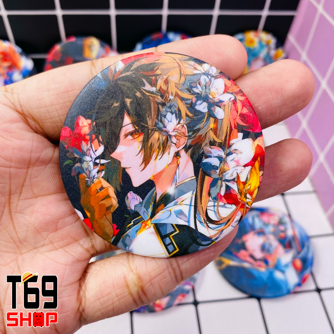 [12 mẫu] Huy hiệu game Genshin Impact - Mẫu 2 (Size 5.8cm) [T69 Shop]