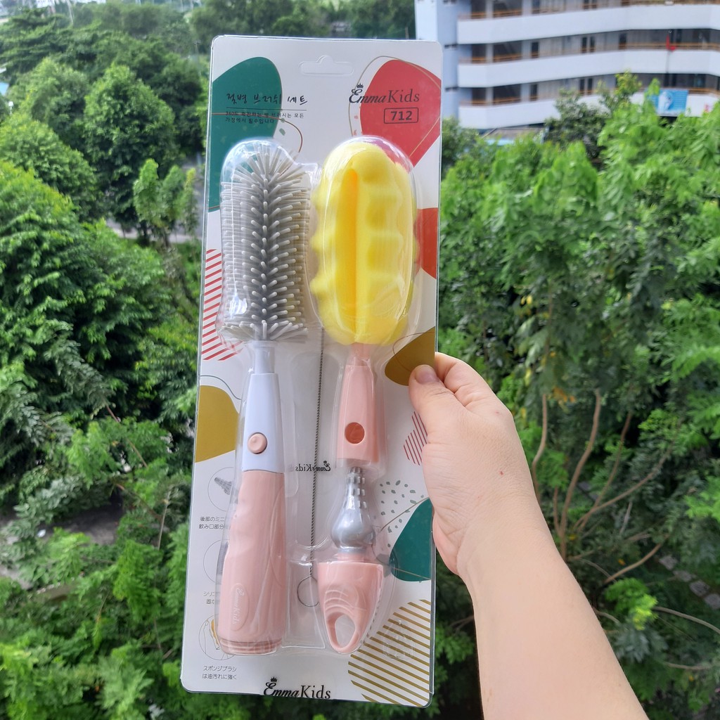 Bộ cọ bình sữa hàn quốc emma kids shop bu