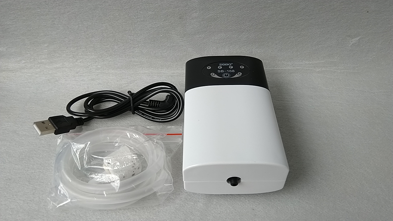 Máy sủi khí Oxy tích điện SOBO dùng cho hồ cá [SB-168-268-368-468-568].