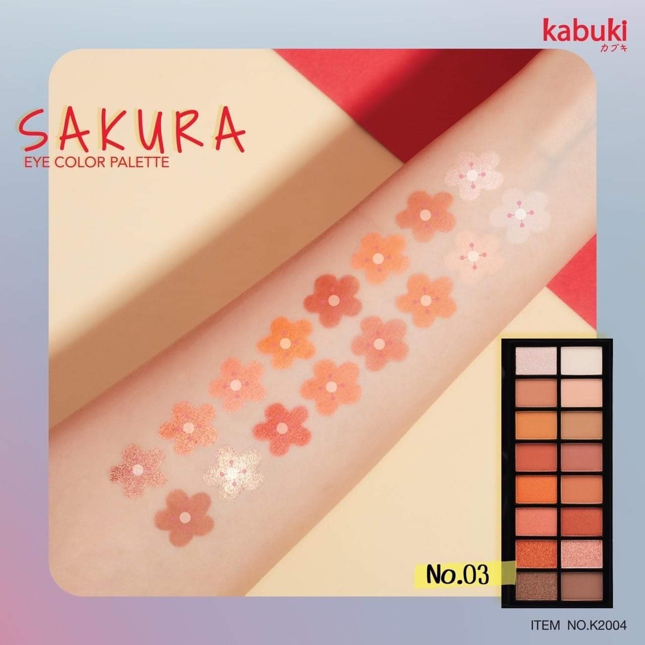 Kabuki Sakura Eye color Palette K2004 คาบูกิ ซากุระ อาย คัลเลอร์ พาเลท ...