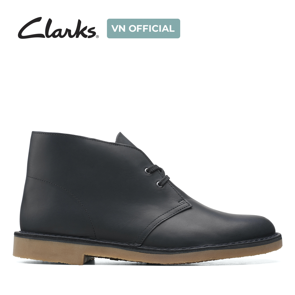 Giày bốt cổ thấp da nam clarks - bushacre 3