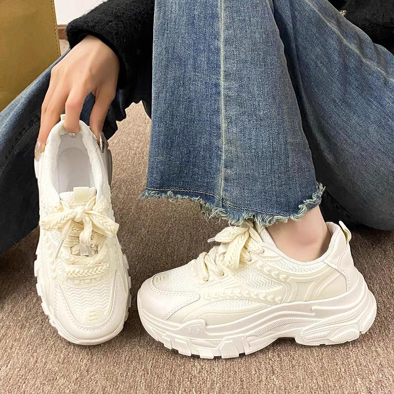 Giày Sneaker Nữ Thể Thao Lá Lúa Thời Trang Mới Cá Tính HinsiEn
