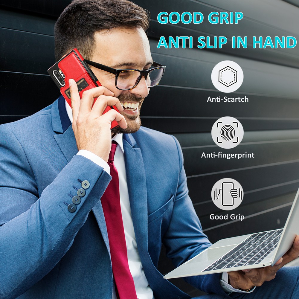 Cho Samsung Galaxy Note 10/Note 10 Plus Note 10 + Ốp Lưng Flip Ví Bao Da Khóa Từ Chân Đế Vỏ Bảo Vệ Với đựng Thẻ