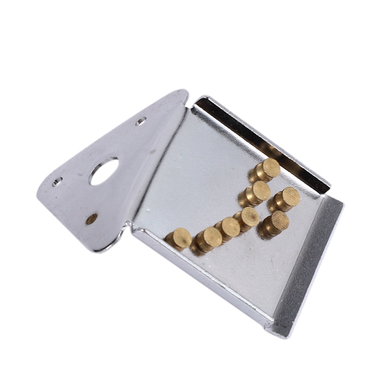 2X Mandolin Tailpiece Bridge, Mandolin Guitar Tailpiece with Screws for 8 String Mandolin Guitar Musical Instrument Part