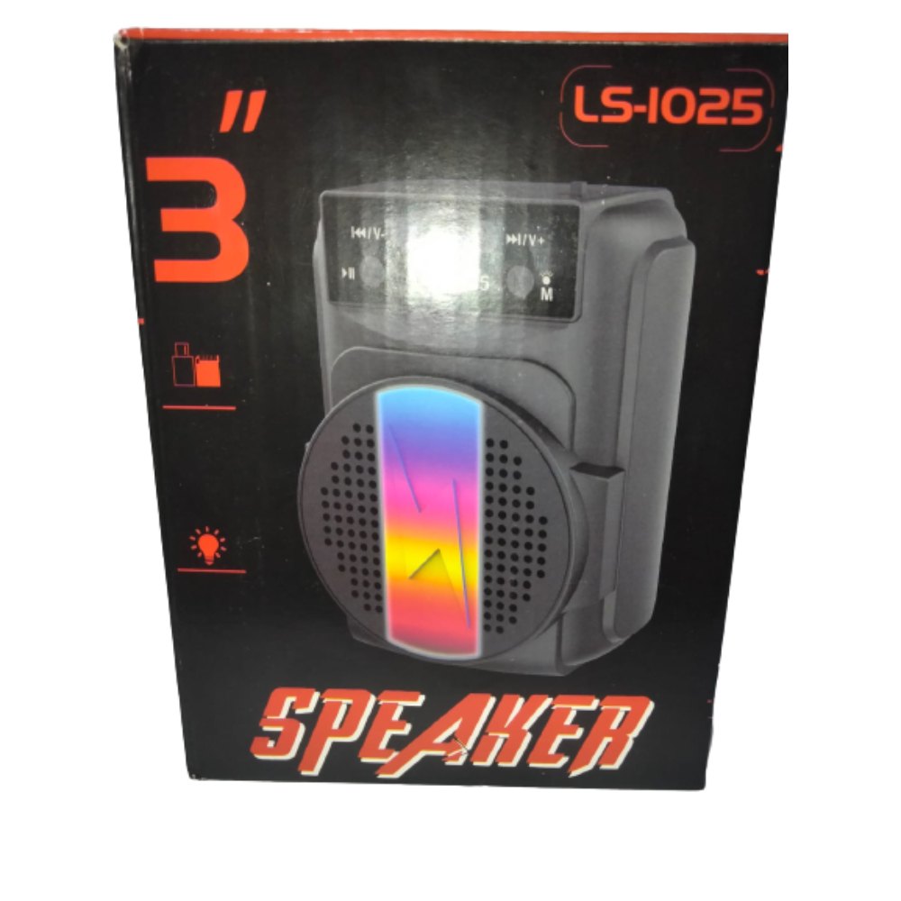 Portable Bass Speaker Bluetooth TF/USB/AUX/led Flashing Lights. 