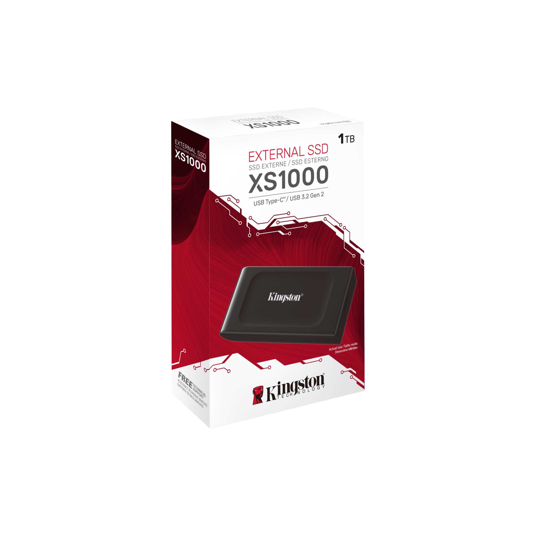 Kingston XS1000 Portable SSD (1TB/2TB) | Pocket-Sized | USB 3.2