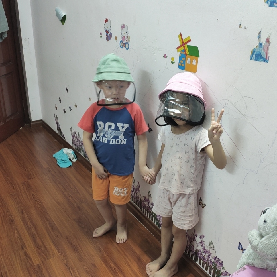 Mũ chống bụi, chống dịch COVID19 cho bé - MH93