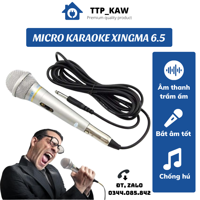 Mich hat karaoke co day,Micro karaoke XINGMA AK-319 chính hãng thumbnail