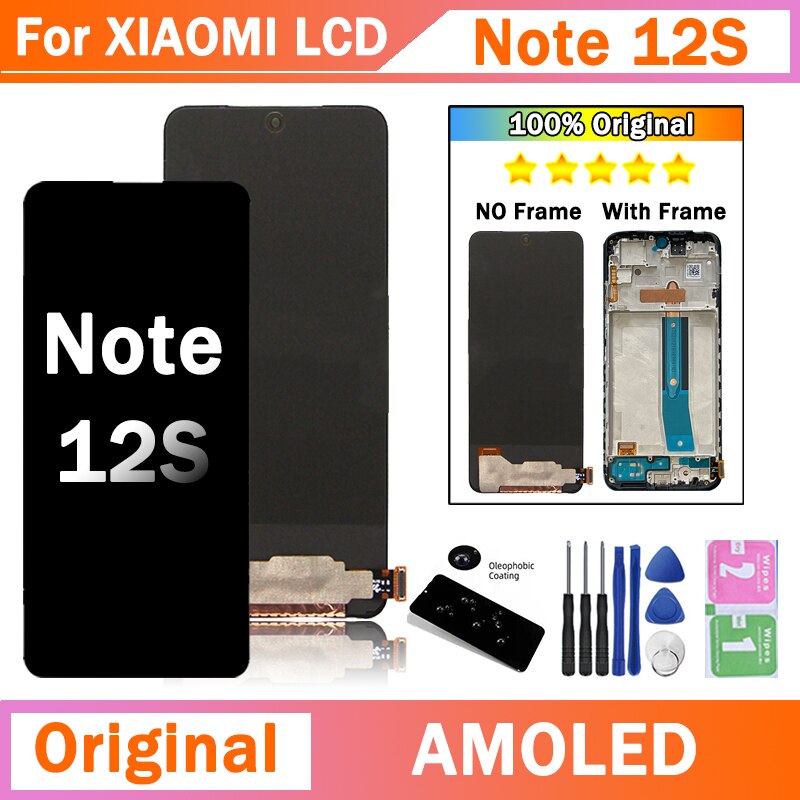 6.43'' For Xiaomi Redmi Note 12S LCD Display Screen Touch Panel
