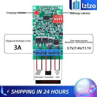Solar Lamp Panel Circuit Board Controller Module 3A 3.7V/7.4V/11.1V Lithium Battery