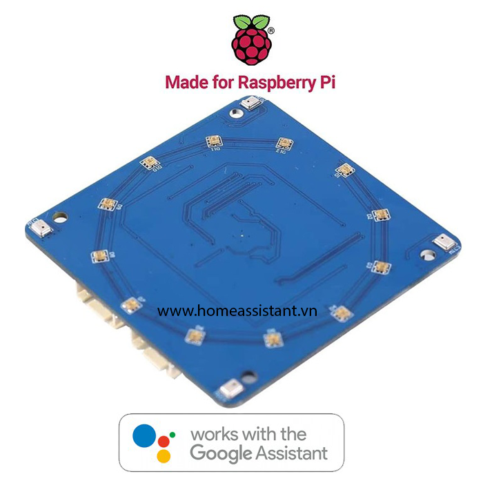 Bo Mạch Micro Trợ Lý Ảo Google Assistant Cho Raspberry Pi ReSpeaker 4 - Mics Pi HAT AC108
