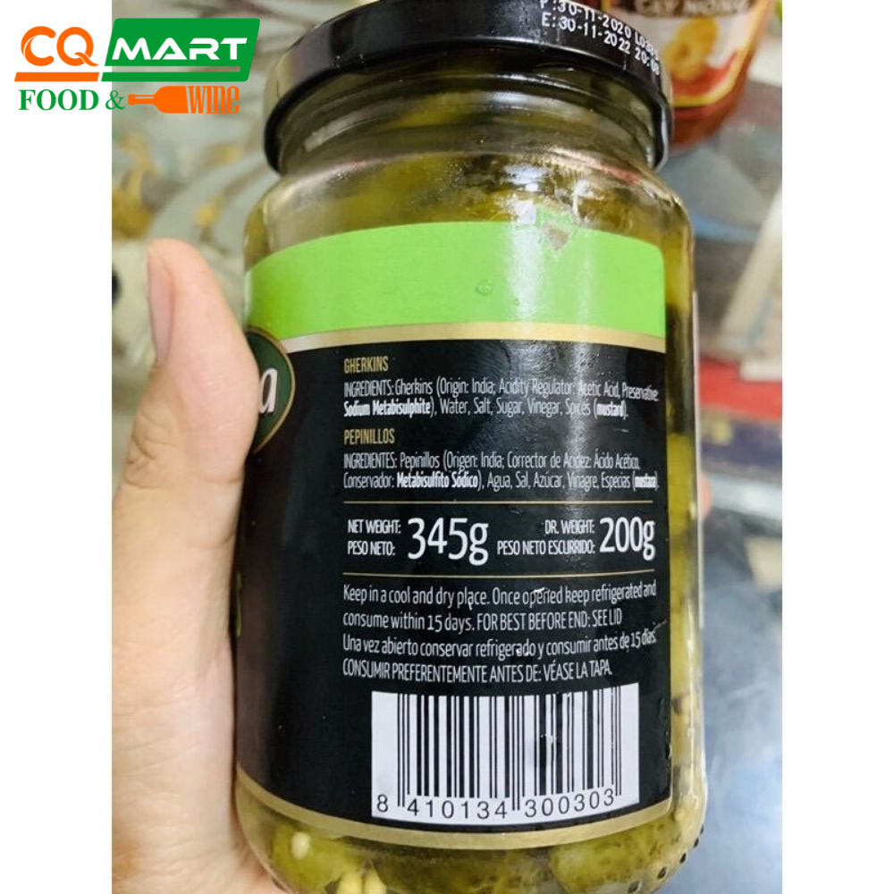 Dưa Chuột Ngâm Hiệu Fragata Hũ 345g