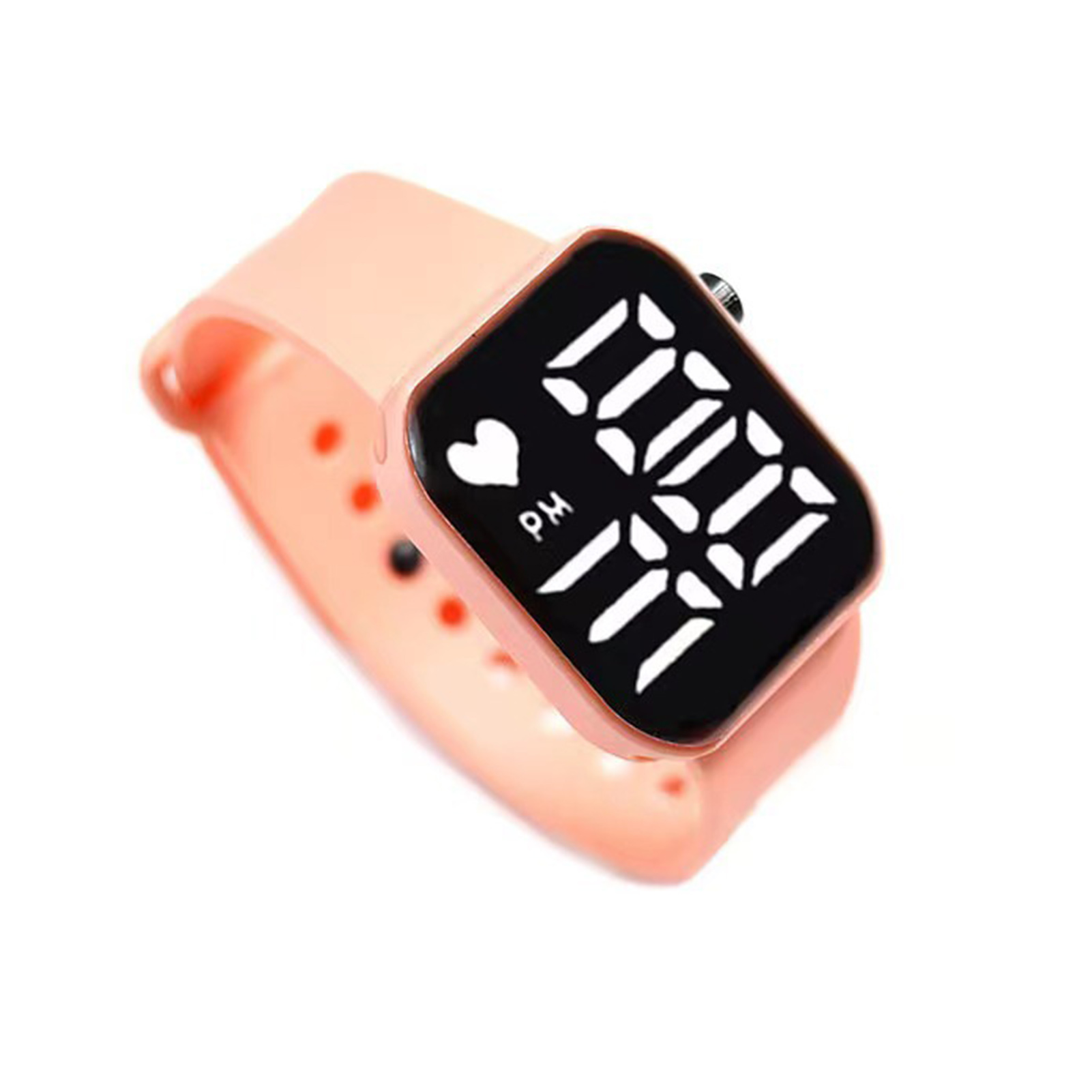Wrist Watch Touch Control LED Digital Display Square Dial Portable Precise Time Silicone Band Multi-function Kids Electronic Watch Kids Gift