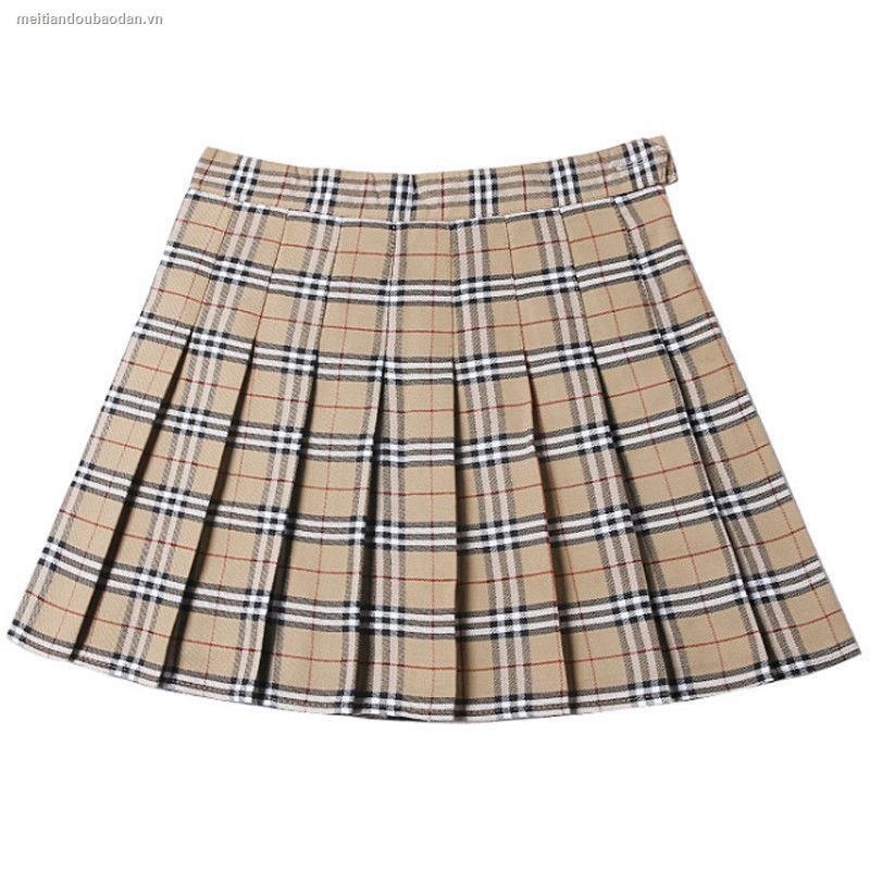 Chân váy Burberry xếp li thời trang Hàn Quốc