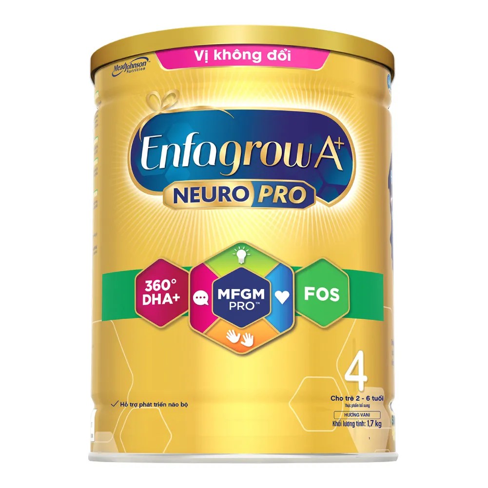 Sữa bột Enfagrow A+ 4 NEUROPRO 1.7kg (Vị không đổi)