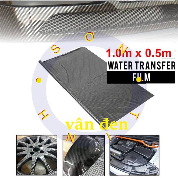 Cuộn phim nhúng samurai carbon bạc hoặc đen - màng phim chuyển nước