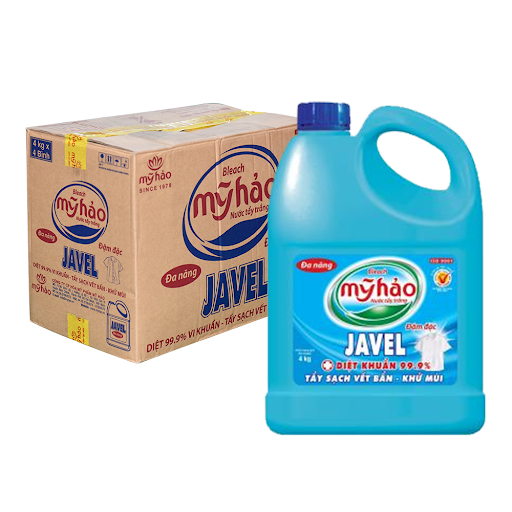 Nước tẩy JAVEL MỸ HẢO 4KG