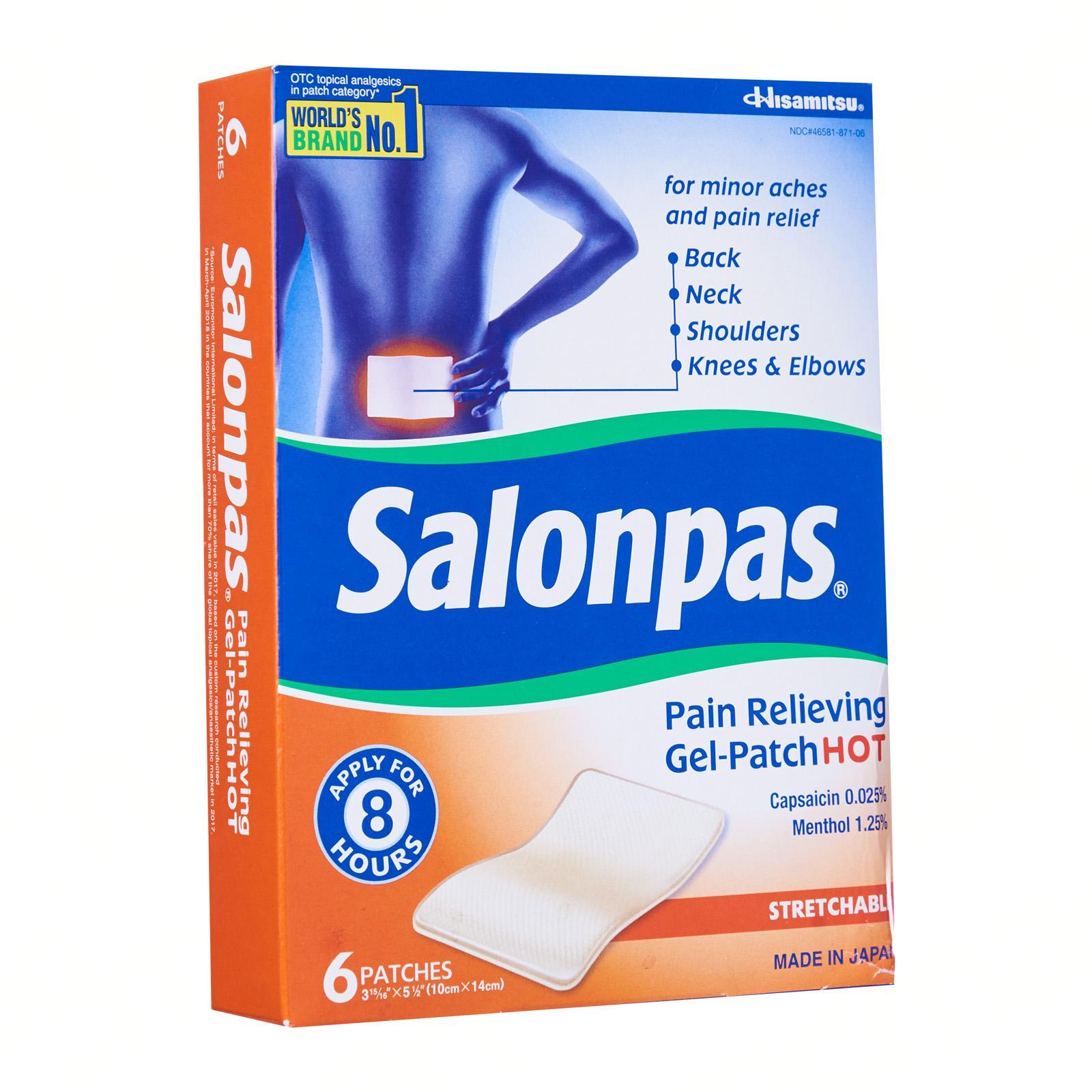 Salonpas Pain Relieving Gel Patch Hot By Medic Drugstore Lazada