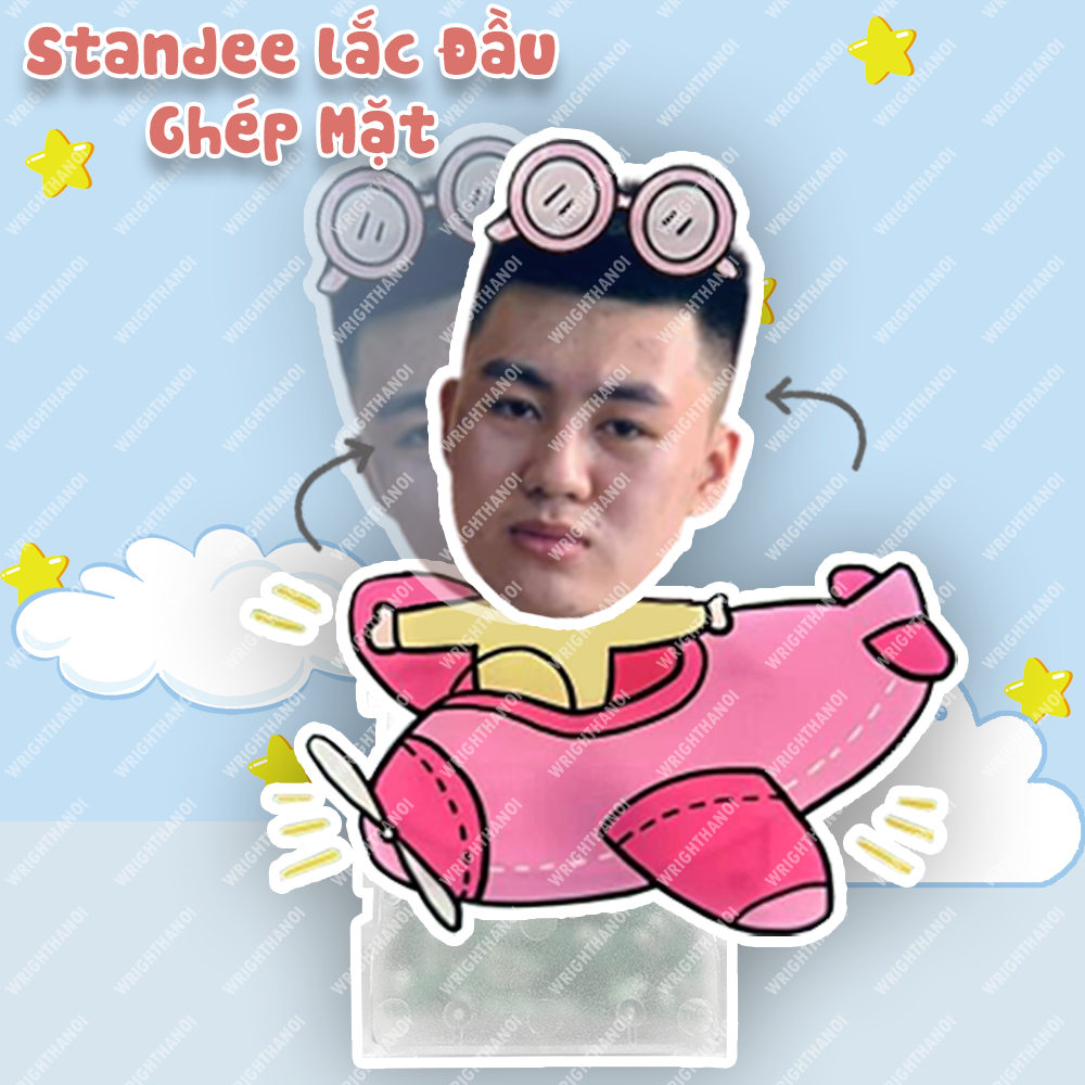 Standee lắc đầu in theo yêu cầu hoạ tiết chibi anime hoạt hình phim ảnh cute dễ thương