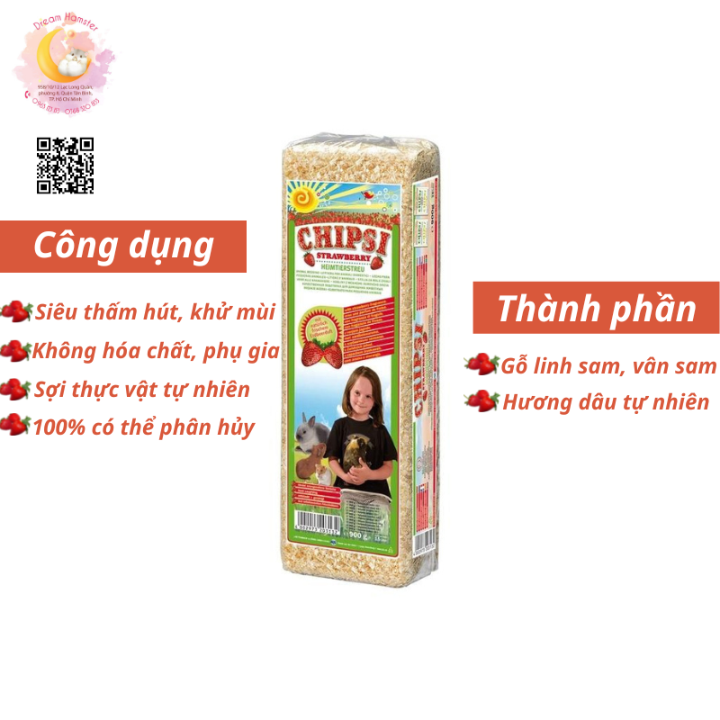 Mùn cưa lót chuồng Chipsi-1kg