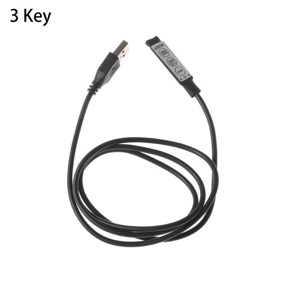 【COD&Ready Stock】 Led Light 4 Pin Female Connector Dimmer USB DC 5V 3