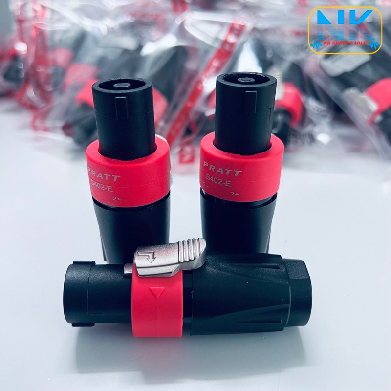 Jack Loa Speakon Pratt Chân Đồng 4 Pin