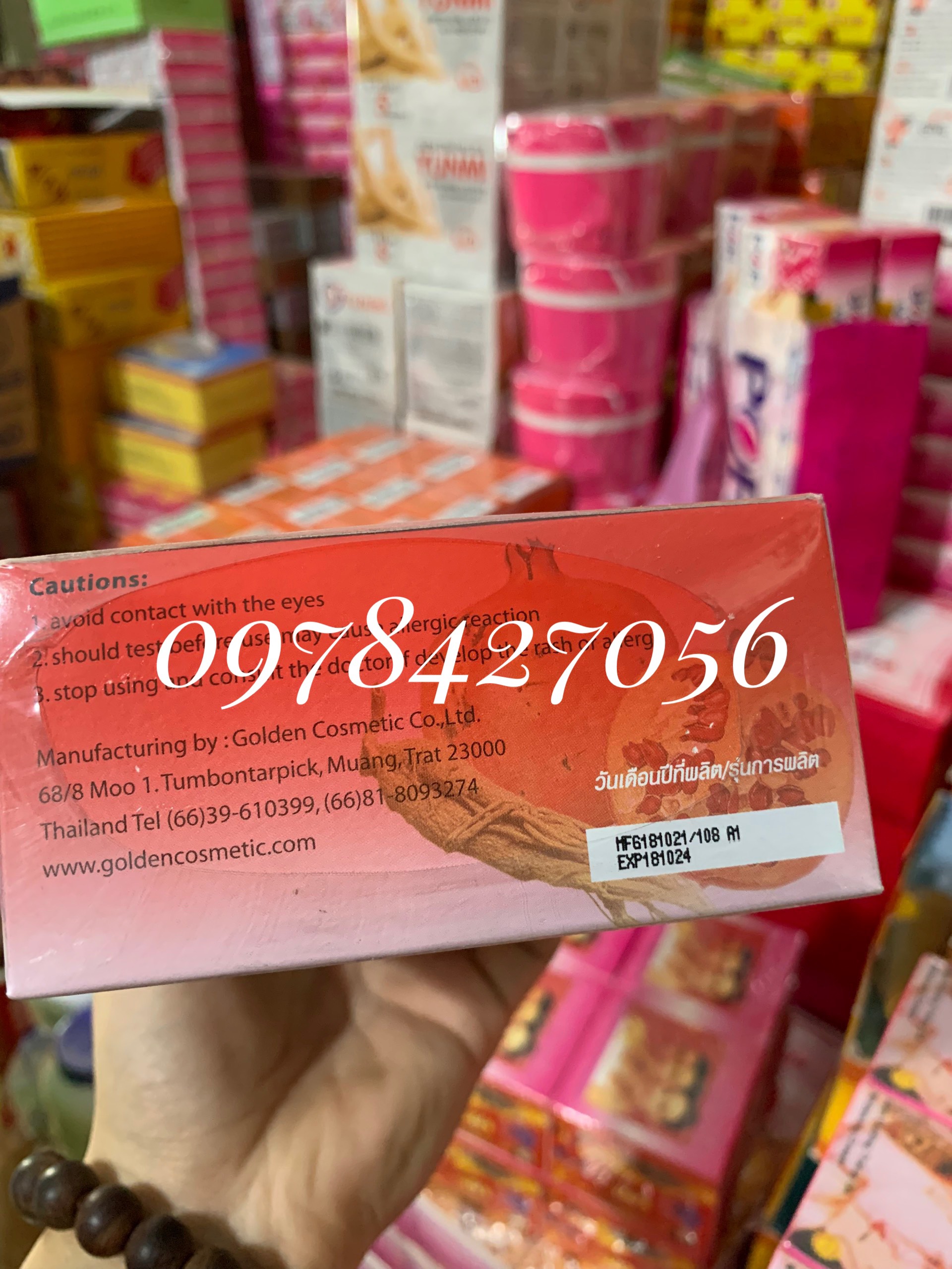 Lố 12h kem Sâm Lựu đỏ Thái Lan Loại 1