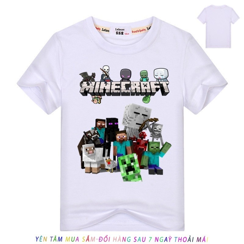 SALE 50% Áo thun Minecraft Steve Creeper inside