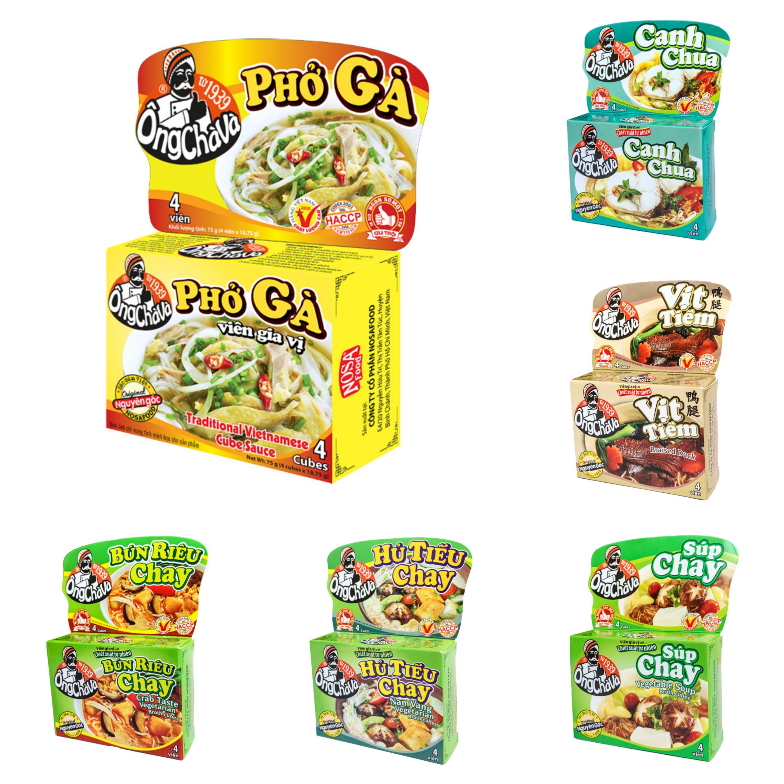 Hộp gia vị Ông Chà Và 75gr (Tự chọn)