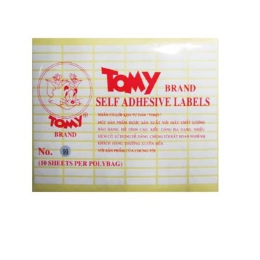 Decal paper barcode printing Tomy A5-approxi 10 sheets