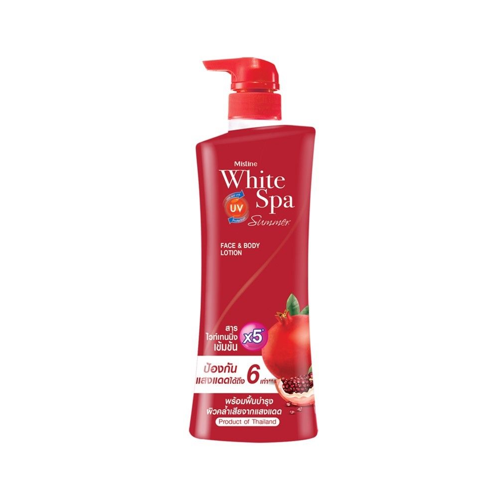 mistine white spa glutathione uv white lotion Mistine White Spa Summer UV Body Lotion Pomegranate 400ml