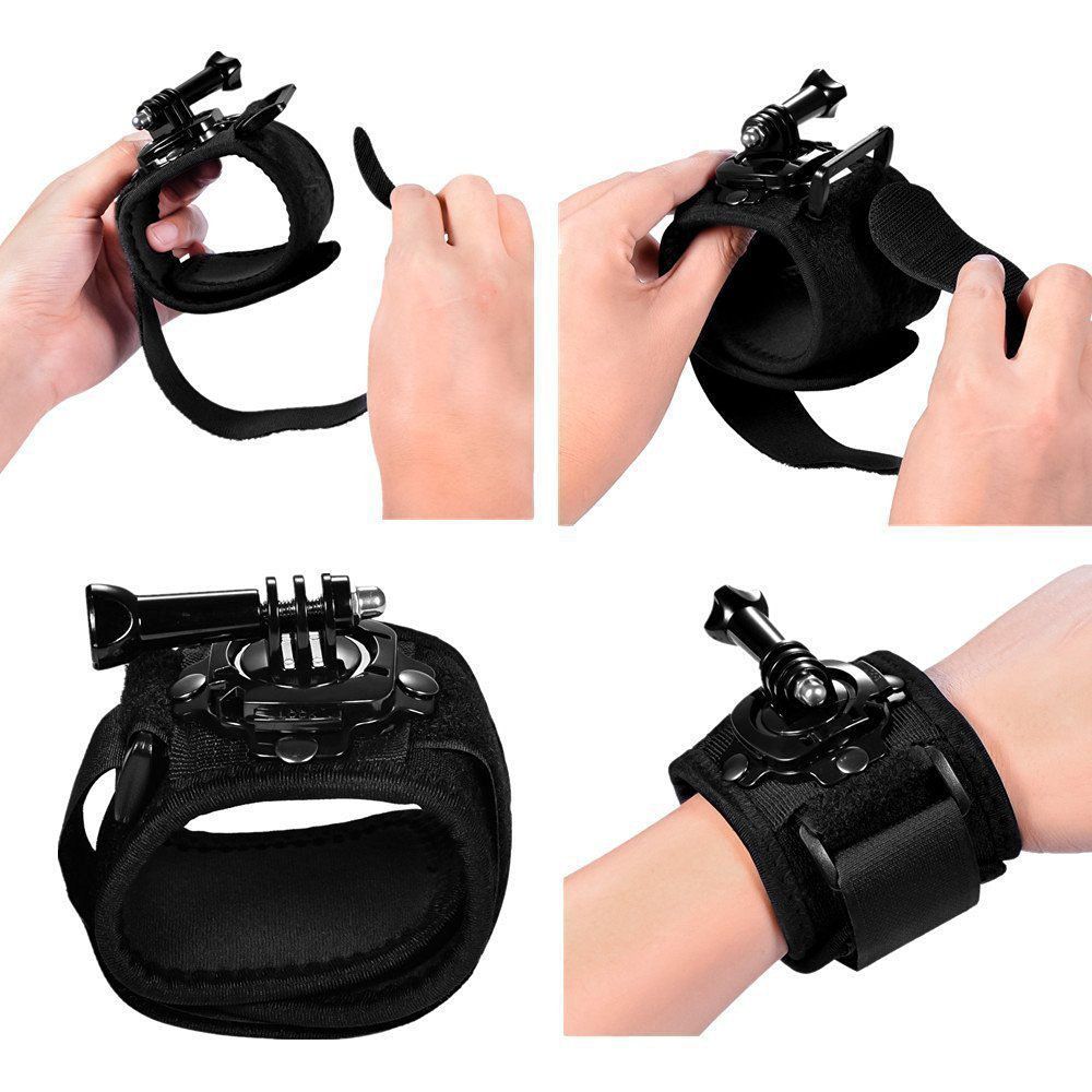 BUILS Camera Handle 360 Degree Rotation Hand Wrist Strap Holder Mount