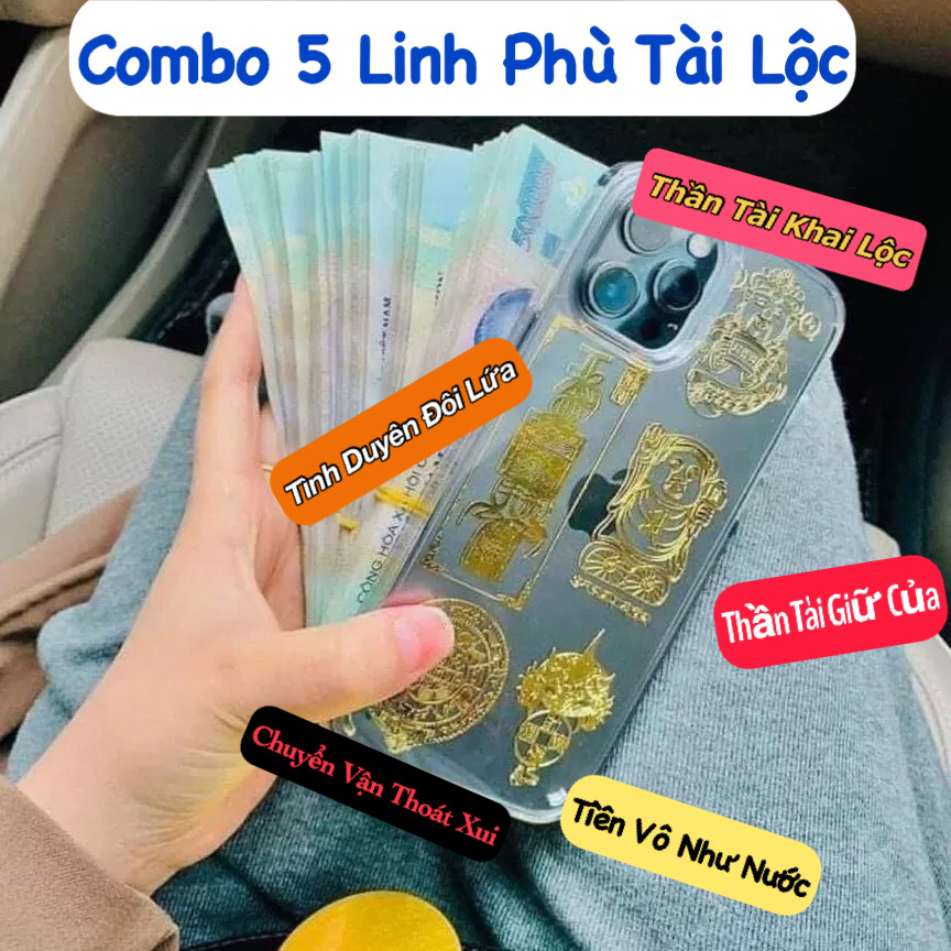Miếng dán linh phù - tài lộc, may mắn, phong thuỷ