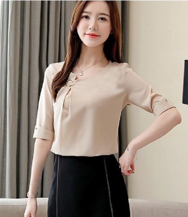 [HCM]ÁO KIỂU TAY LỠ CỔ CÁCH ĐIỆU